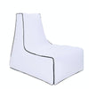 BB1082 Inflatable Sofa Inflatable Bed Outdoor Folding Portable Air Sofa Size: 100 x 90 x 80cm(White)