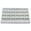 24 Grids Flannelette Bracelet Ring Necklace Display Rack Jewelry Storage Tray