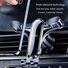 BUDK Triangle Gravity Sensor Car Phone Bracket Car Air Vent Navigation Holder, Model: Bent Suction Cup Base Model