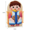 Children Wooden Multi-layer Practice Dressing Board Montessori Early Learning Educational Toy(Girl Model)