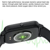 Ochstin 5H80 1.69 inch Square Screen Silicone Strap Heart Rate Blood Oxygen Monitoring Bluetooth Smart Watch(Black+Gold)