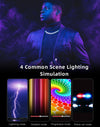 LUXCeO RGB Colorful Photo LED Stick Video Light APP Control Adjustable Color Temperature Waterproof Handheld LED Fill Light with Remote Control(Black)