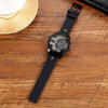 CAGARNY 6819 Multifunctional Dual Time Zone Quartz Business Sport Watch for Men(Black Shell Grey Surface Black Leather)