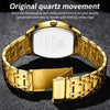 OLEVS 5528 Men Business Dual Calendar Wine Barrel Waterproof Quartz Watch(Black + Gold)