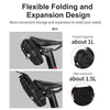 WEST BIKING YP0707249 Bicycle Folding Tail Bag Riding Equipment(Black)