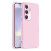 For Samsung Galaxy S24+ 5G Nano Lens Cover Liquid Silicone Phone Case(Pink)