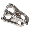 KRSEC CNC Ultra Light Short-Handed Mountain Bike Aluminum Alloy 50mm Riser, Colour: Titanium