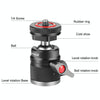 PULUZ Aluminum Alloy Ball Head Tripod Mount with Cold Shoe Base(Black)