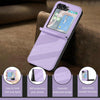 For Samsung Galaxy Z Flip5 5G Embossed Multi-functional Wallet Retro Leather Phone Case(Light Purple)