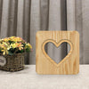 FS-T2158W Romantic Valentine Birthday Gift Wooden Night Light Home Decoration Decoration(Warm White)