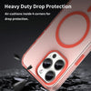 For iPhone 15 Pro Max MagSafe Frosted Translucent TPU + PC Full Coverage Phone Case(Red)