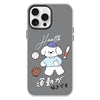 For iPhone 11 Pro Max Skin Feeling Jelly TPU Hybrid PC Phone Case(Baseball Little Dog Black)