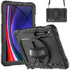 For Samsung Galaxy Tab S9 / S9 FE Silicone + PC Tablet Case(Black)