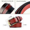 Dandali L8038 Men Casual Retro Pin Buckle Leather Belt Waistband, Length: 115cm (Coffee)