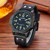 CAGARNY 6853 Fashion Waterproof Quartz Movement Wrist Watch with Leather Band(Yellow Scale)