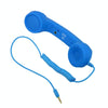 3.5mm Plug Mic Retro Telephone Anti-radiation Cell Phone Handset Receiver(Blue)