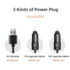 F4310 360-Degree Rotating Adjustable Car Three-Head Fan, Style:12V Cigarette Lighter