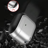 For AirPods 4 Electroplating Leather Texture Wireless Earbuds Box Protective Case(Silver)