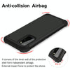 For Galaxy S20 Plus PC + Silicone Three-piece Shockproof Protection Case(Black)