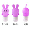 Multi-purpose Outdoor Travel Portable Bottle Squeeze Bottle Silicone Little Empty Bottle, Capacity:75ml(Pink)