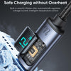 JOYROOM S-AL012A16 2.4A USB to 8 Pin Digital Display Fast Charging Data Cable, Length:1.2m(Black)