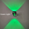 LED Up And Down Light Wall Light Double-Sided Crystal Aluminum Lights Upper Outlet, Power:2W(Green Light)