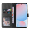 For Samsung Galaxy A56 5G 3-Card Slots Multifunctional Leather Phone Case(Black)