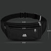 OUDU Outdoor Sports Waist Pack Male And Female Running Waterproof Cell Phone Bag(Black)