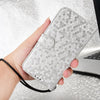 For Asus ROG Phone 7 Honeycomb Dot Texture Leather Phone Case(Silver)