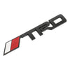 Car TRD Pattern Metal Personalized Decorative Stickers, Size: 14.8x2.8x0.3cm (Black)
