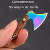 Mini Knife Keychain Portable Removal Express Pendant Accessory With Holster, Model: Axe Laser Pattern