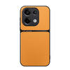For Redmi Note 13 Pro 4G Global Litchi Leather Magnetic Full Coverage Shockproof Phone Case(Yellow)