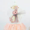 Cotton Rabbit Pet Skirt, White, XL - Cat & Small Dog Summer Dress