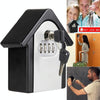 Key Safe Box - Wall Mounted Combination Lock - Grey