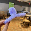Resin Material Spring Hair Clip, Colour: 23 Light Purple Net Yarn