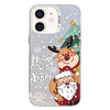 For iPhone 12 Christmas Series PC Full Coverage Pattern Phone Case(CW056 White)