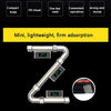 DL1906 Mini Digital Inclinometer Multifunctional Aluminum Alloy Magnetic Digital Display Spirit Level(Silver)