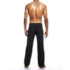 Comfortable Lounge Pants Homme Sleep Bottoms, Size:XXL (Black)