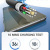 TOTU CB-7-L 15W USB to 8 Pin Digital Display Fast Charging Silicone Cable, Length: 1m(Orange)