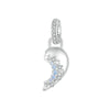 S925 Sterling Silver DIY Detachable Sun Moon Heart Pendant(BSC1034)