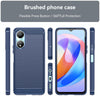 For Honor X7b Brushed Texture Carbon Fiber TPU Phone Case(Blue)