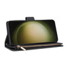 For Samsung Galaxy S25+ 5G Multifunctional Frosted Zipper Wallet Leather Phone Case(Black)