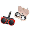 Cute And Funny PU Sunglasses Case Portable Glasses Case With Hanging Buckle, Colour: Eyelashes