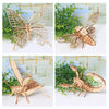 5 PCS MQY005 Children Educational Early Education DIY Hand-Assembled 3D Animal Model Puzzle Toy(Grasshopper)