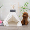 White Foldable Pet Tent, Large 60x60x70cm, Dogs & Cats