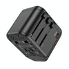 hoco AC15 Walker 3-port PD20W + 2USB Universal Conversion Charger(Black)