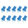 10 PCS 0.4W B8.5 Wedge Instrument Panel COB LED Light Dashboard Gauge Cluster Indicator Lamp Bulb (Blue Light)