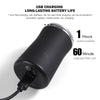 Pocket Size Washable Electric Razor USB Rechargeable Travel Shavers for Men(Black)