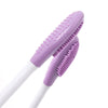 2pcs Dual Head Silicone Face Mask Brush Face Cleansing Massage Brush Mud Mask Applicator(Pink)