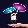 Induction Steel Man Aircraft Gyro Robot Luminous Toy For Children(White Astronauts)